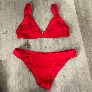 One one Swim Bikini - Red - Kameron Top size Medium and bottom size Small
